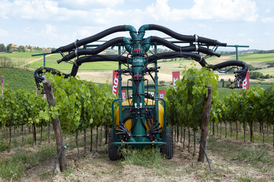 Articulated Sprayer Link with 6 hands 4 cannons sprayhead - Vineyards